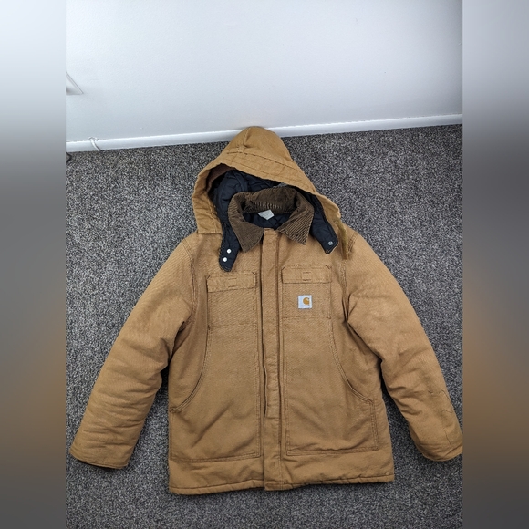 Vintage Carhartt Jacket Arctic Quilt Lined Chore Barn CQ186 Mens 44 USA Made